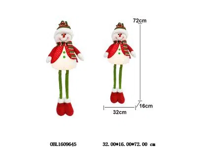 28.3寸工艺圣诞大号拆装伸缩雪人带灯光 3*AG13包电 吊卡加膜袋_OBL1609645