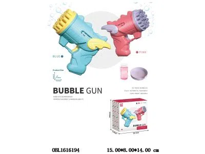 电动泡泡枪配1瓶50毫升泡泡水 3*AA不包电 2色混装_OBL1616194