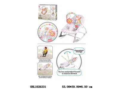 婴儿摇椅带双音乐震动  3*AA电池无包电 专利版权_OBL1626331