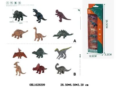 6只装硬料恐龙套装  2款混装_OBL1628299