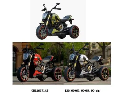 单驱动电动摩托车带灯光音乐配充电线 12v4.5AH电瓶包电  白/绿/红_OBL1637142