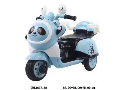 电动摩托车带灯光音乐配充电线 6v4.5AH电瓶包电 红/黄/蓝_OBL1637158