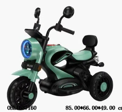 电动摩托车带灯光音乐配充电线 6v4AH电瓶包电 红/绿/金_OBL1637160