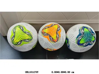 5号荧光发泡足球 橡胶内胆 360-400克  3色混_OBL101479Y