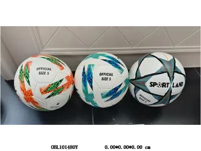 5号发泡贴皮足球 橡胶内胆 360-400克  3色混_OBL101480Y