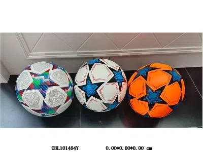 5号贴皮足球 橡胶内胆 出货带气 400-420克  3色混_OBL101484Y