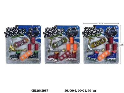合金手指滑板套装  颜色混装_OBL1642087