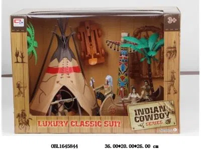 印第安牛仔套装 帐蓬带灯光声音 3*AG13包电_OBL1645844
