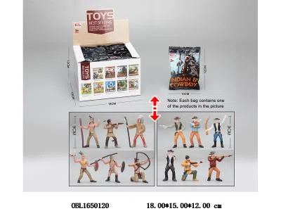 印第安人/牛仔人 24小袋1展示盒_OBL1650120