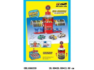 回力小车加油站套装 12瓶装1展示盒 小车随机1只_OBL1666339