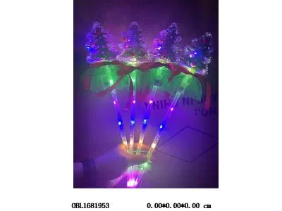 无纺布圣诞树星空棒带灯光 3*AG10包电 4款混装 10支装1中包_OBL1681953