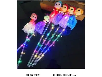 娃娃魔法棒带灯光 3*AG10包电 6款混装 10支装1中包_OBL1681957