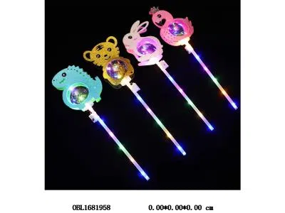 卡通魔法棒带灯光 3*AG10包电 4款混装 10支装1中包_OBL1681958