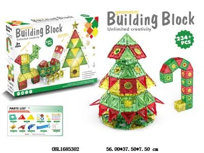 益智积木 咔扣拼搭圣诞树 234PCS_OBL1685302