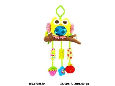 猫头鹰床头铃 带风铃筒 响纸 响铃 BB器_OBL1702559