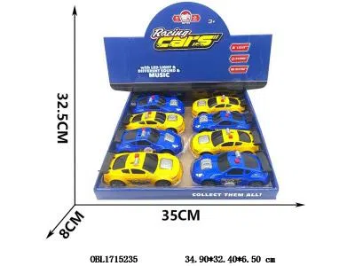 惯性车带灯光声音 3*AG13包电 8只装1展示盒_OBL1715235