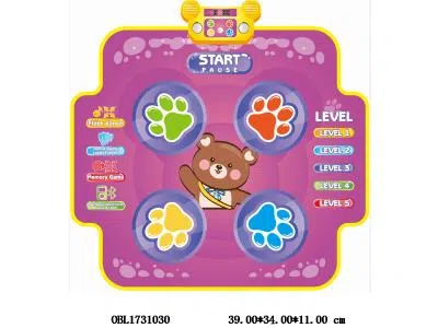 小熊跳舞毯带灯光 可连接蓝牙 4*AA不包电_OBL1731030