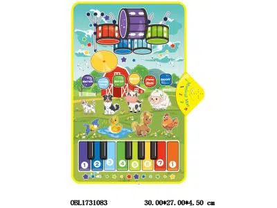 三合一架子鼓动物演奏毯 带2支鼓棒 3*AA不包电_OBL1731083