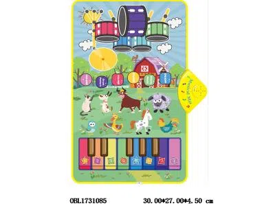 三合一架子鼓动物演奏毯 带2支鼓棒 3*AA不包电_OBL1731085