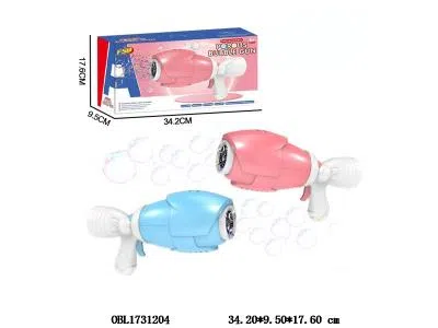 电动泡泡枪 配1瓶50ML泡泡水 4*AA不包电 2色混装_OBL1731204