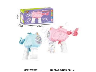 电动泡泡枪 配1瓶50ML泡泡水 4*AA不包电 2色混装_OBL1731205