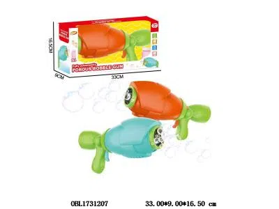 电动泡泡枪 配1瓶50ML泡泡水 4*AA不包电 2色混装_OBL1731207