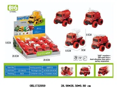 惯性消防车 12只装一展示盒 4款混装_OBL1732959