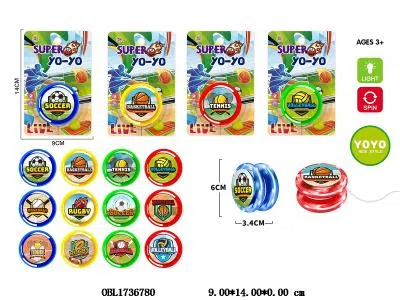 足球溜溜球带灯光 2*AG3包电 4色混装 图案随机_OBL1736780