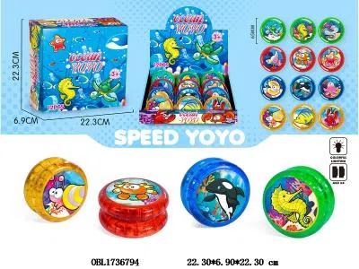 海底溜溜球 双面带七彩灯光 4*AG3包电 12粒装一展示盒 4色混装 图案随机_OBL1736794