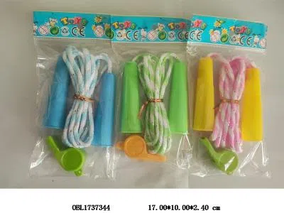 棉绳跳绳配口哨 3色混装_OBL1737344