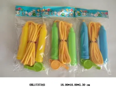 棉绳跳绳配口哨 3色混装_OBL1737345