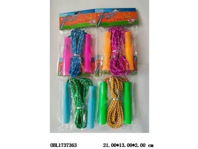 棉胶花绳跳绳 4色混装_OBL1737363