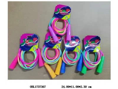棉胶彩虹绳跳绳 5色混装_OBL1737367