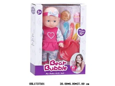 10寸空身公仔餐具套装 配冰淇淋 饼干 主体衣服一款一色_OBL1737501