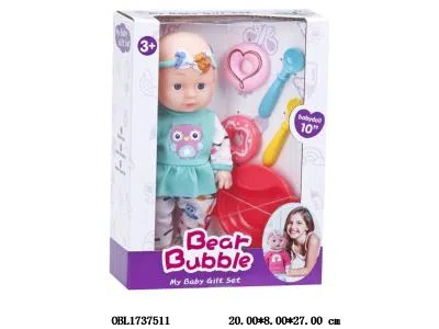 10寸空身公仔餐具套装 配甜甜圈 主体衣服一款一色_OBL1737511