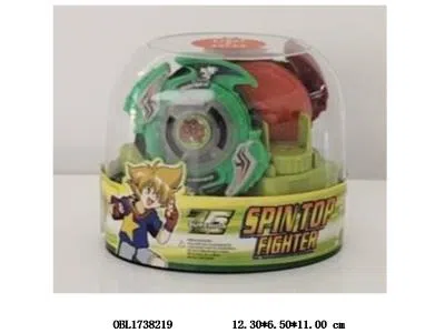 2粒装陀螺，其中一粒带灯光音乐 纽扣电池包电_OBL1738219