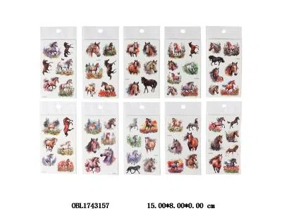 10袋装小马纹身贴套装 10款混装_OBL1743157