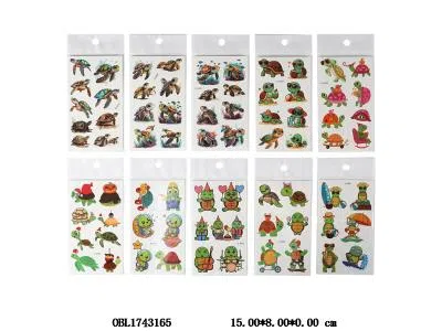 10袋装乌龟纹身贴套装 10款混装_OBL1743165