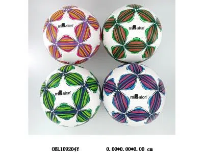 5号3层PU高频足球 420克 4色混_OBL109204Y