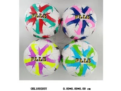 5号3层PU高频足球 420克 4色混_OBL109205Y