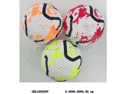 5号3层PU高频足球 420克 4色混_OBL109209Y