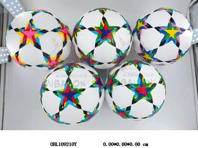 5号2层PU钻石纹足球 340克 3-4色混_OBL109210Y