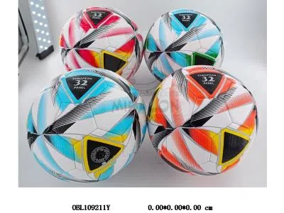 5号2层PU钻石纹足球 340克 3-4色混_OBL109211Y