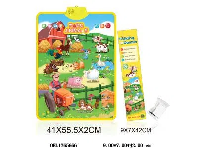 农场挂图学习机 3*AAA不包电 配1个挂钩 1个螺丝刀 圆形双面胶_OBL1765666