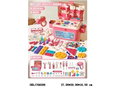 益智螺丝积木套装 配电钻 2*AA不包电 152PCS_OBL1766506