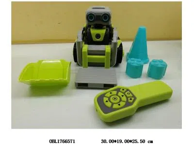 红外线遥控编程叉车带灯光音乐 车身4*AA不包电 遥控器2*AAA不包电_OBL1766571