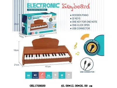 32键小木琴带麦克风 TYPEC连接线 4*AA不包电_OBL1768600