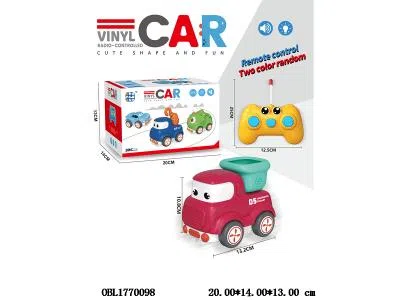 三通搪胶遥控车带灯光音乐 车身3*AA不包电 遥控器2*AA不包电 27频率_OBL1770098