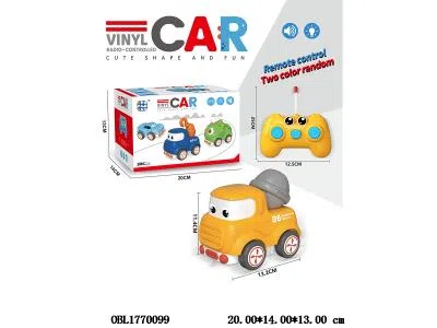 三通搪胶遥控车带灯光音乐 车身3*AA不包电 遥控器2*AA不包电 27频率_OBL1770099