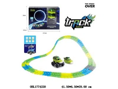 电动夜光轨道车套装 3*AAA不包电_OBL1774220